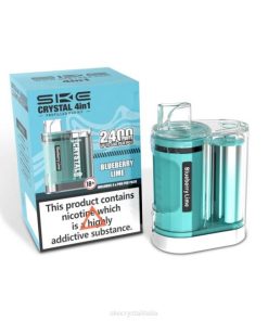 SKE Crystal 4 in 1 Kit cialde 2400 lime al mirtillo 6HT46 | SKE Vape Buy