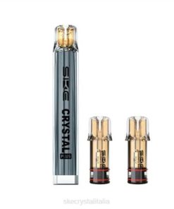SKE Crystal Plus kit pod vape + 2pod grigio 6HT41 | SKE Italia