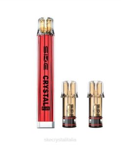 SKE Crystal Plus kit pod vape + 2pod rosso 6HT42 | SKE Prezzo