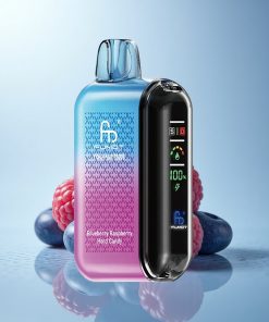 Fumot Tornado 20000 Puffs Caramella Dura al Mirtillo e Lampone con Batteria Ricaricabile e Controllo del Flusso d'Aria