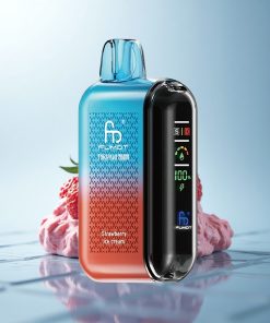 Fumot Tornado 20000 Puffs Gelato alla Fragola con Doppia Maglia e Display Intelligente