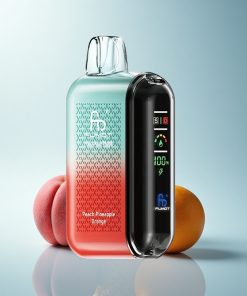 Fumot Tornado 20000 Puffs Pesca Ananas Arancia Dual Mesh 20ml Display Intelligente