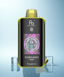 Fumot Tornado 25000 Puffs Ghiaccio d'Ananas HD con Batteria Ricaricabile e Porta Type-C
