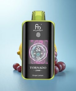 Fumot Tornado 25000 Puffs Limone Uva Schermo HD 700mAh Tipo-C