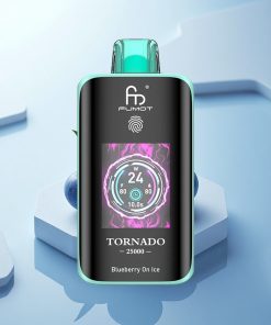 Fumot Tornado 25000 Puffs Mirtillo Su Ghiaccio con Schermo HD e Ricarica USB-C