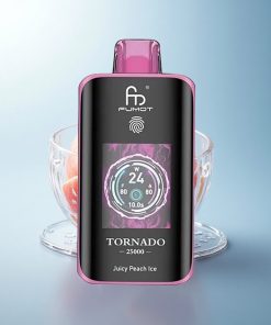 Fumot Tornado 25000 Puffs Pesca Succosa Ghiaccio con Schermo HD e Batteria Ricaricabile 700mAh