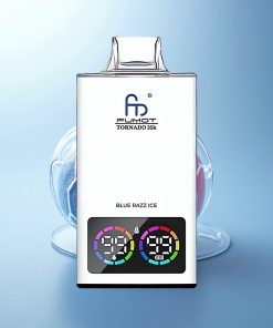 Fumot Tornado 35000 Puffs Ghiaccio Lampone Blu con Luci RGB Variabili e Ricarica Rapida