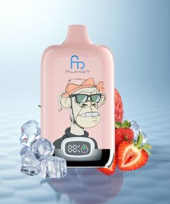 Fumot Tornado Digital Box 12000 Puffs Gelato di Fragola Mesh 20ml Tipo-C