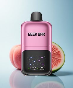 GEEK BAR 2GO 20ml 50000 Puffs Pesca & Anguria Interattivo Schermo Grande Ricaricabile