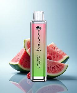 Hayati Pro Max 4000 Puffs Anguria Lampone Ricaricabile a 5% con LED