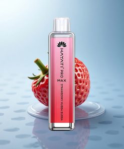 Hayati Pro Max 4000 Puffs Fragola Hubba Bubba Dual Coil Ricaricabile