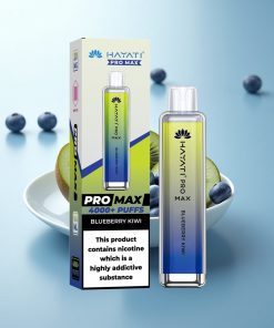 Hayati Pro Max 4000 Puffs Mirtillo Kiwi Cristallo Ricaricabile