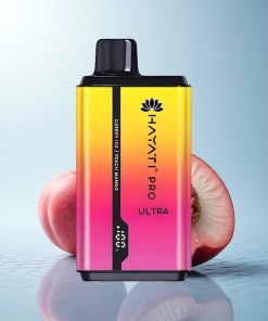 Hayati Pro Ultra 15000 Puffs Pesca Mango Ghiacciato con Ciliegia e Doppio Serbatoio 24ml