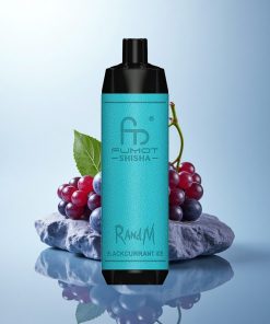 RandM Fumot Shisha 10000 Puffs Gelato di Ribes Nero con LED e 18ml