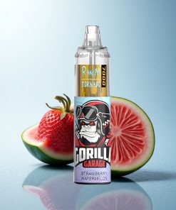 RandM Fumot Tornado 7000 Puffs Fragola Anguria Mesh Tipo-C Luce RGB