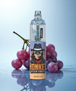 RandM Fumot Tornado 7000 Puffs Ghiaccio d'Uva con Bobina Mesh e Luce RGB