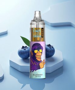 RandM Fumot Tornado 7000 Puffs Mirtillo Sul Ghiaccio con Coil Mesh e Luce RGB