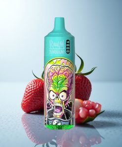 RandM Fumot Tornado 9000 Puffs Fragola Melograno con Batteria Ricaricabile e Display RGB