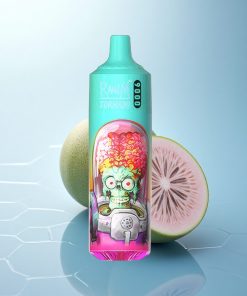 RandM Fumot Tornado 9000 Puffs Ghiaccio di Guava con Display RGB e Bobina a Maglia