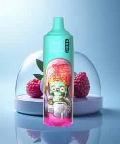 RandM Fumot Tornado 9000 Puffs Lampone Blu Acido con Display RGB e Bobina a Maglia