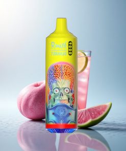 RandM Fumot Tornado 9000 Puffs Limonata Rosa con Display RGB e Coil a Maglia