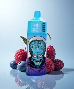 RandM Fumot Tornado 9000 Puffs Mirtillo Ciliegia Mirtillo Rosso con Display RGB e Bobina a Maglia