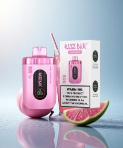 Razz Bar 50K Puffs Limone Rosa Ricaricabile 2% Mesh